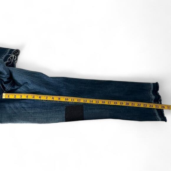Current/Elliot The Cropped Straight Distressed Denim Jeans (29) - Picture 8 of 16